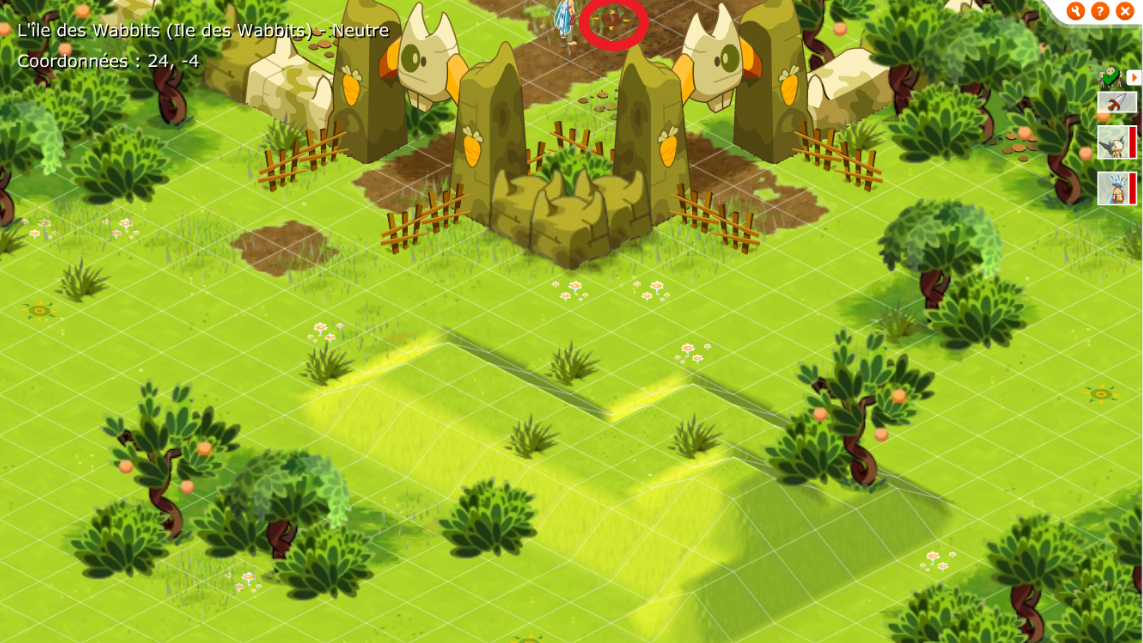 Dofus Retro Château Wa Wabbit, comment y accéder, quel est le chemin pour la panoplie avec les